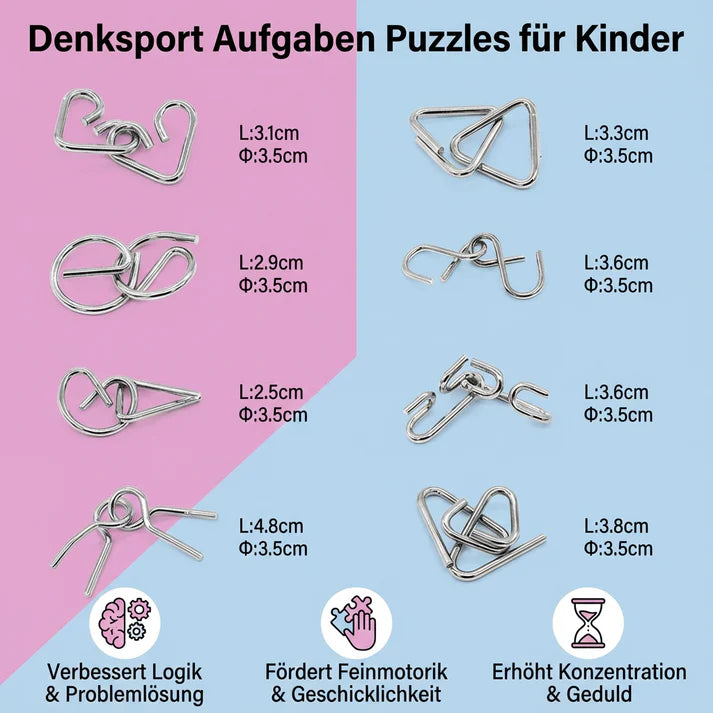 Denkspiel Puzzle Set für Kinder